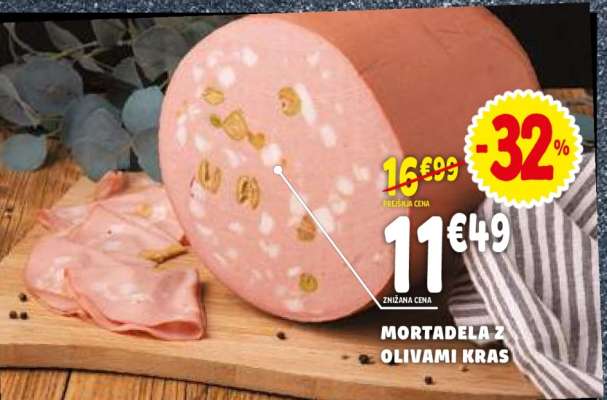 MORTADELA Z OLIVAMI KRAS
