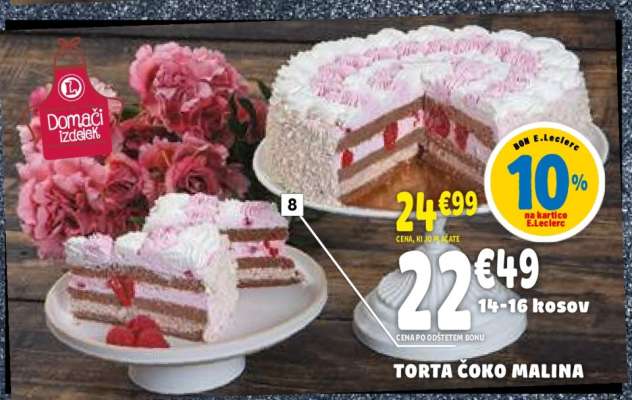 TORTA ČOKO MALINA