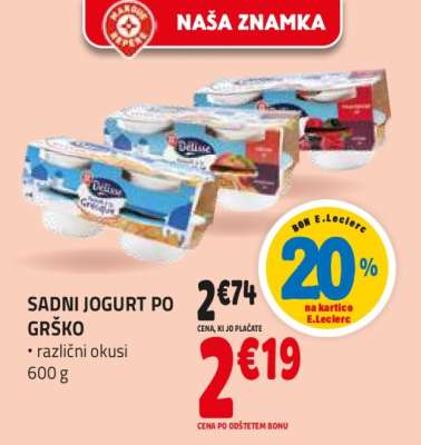SADNI JOGURT PO GRŠKO
