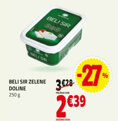 BELI SIR ZELENE DOLINE