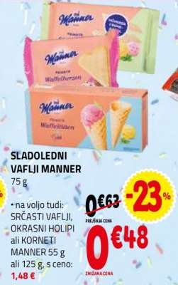 SLADOLEDNI VAFLJI MANNER