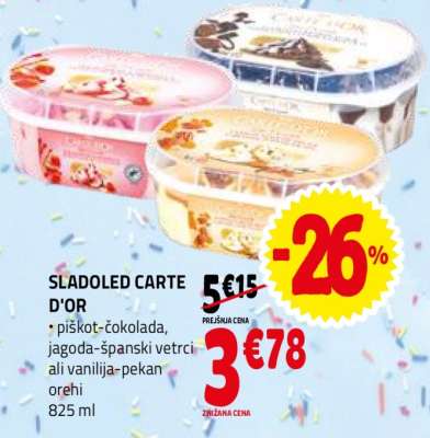 SLADOLED CARTE D'OR