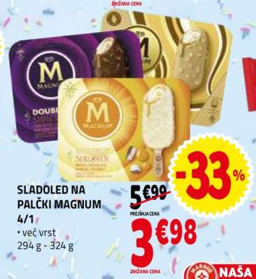 SLADOLED NA PALČKI MAGNUM 4/1