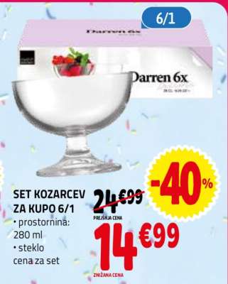 SET KOZARCEV ZA KUPO 6/1