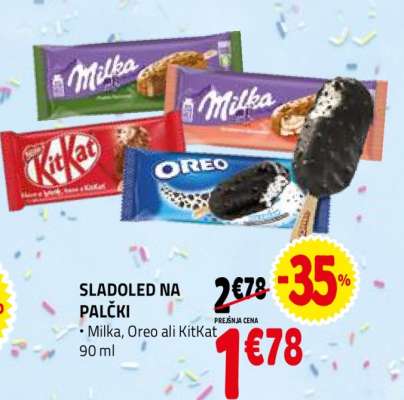 SLADOLED NA PALČKI