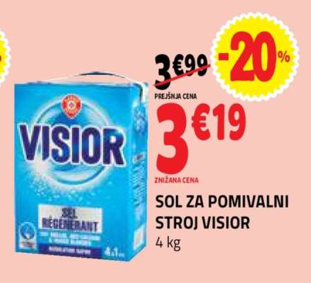 SOL ZA POMIVALNI STROJ VISIOR
