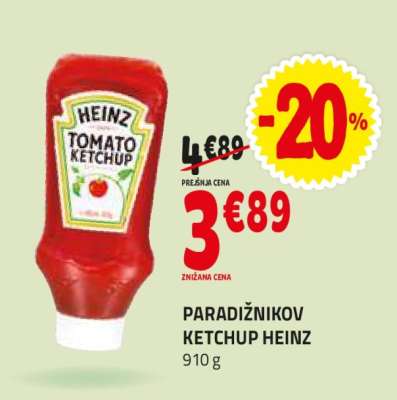 PARADIŽNIKOV KETCHUP HEINZ