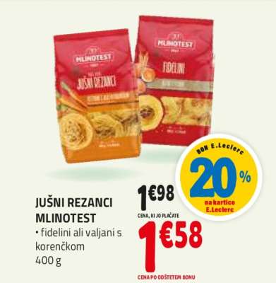 JUŠNI REZANCI MLINOTEST