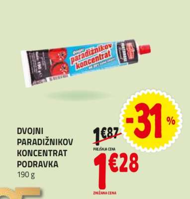 Dvojni paradižnikov koncentrat Podravka