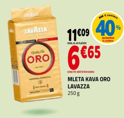 Mleta kava Oro Lavazza