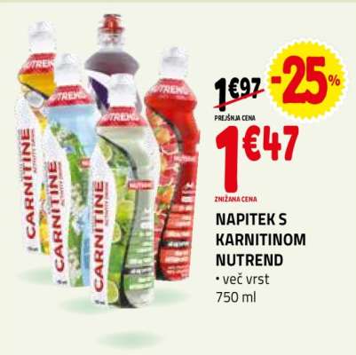 NAPITEK S KARNITINOM NUTREND