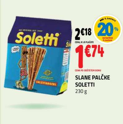 Slane palčke Soletti
