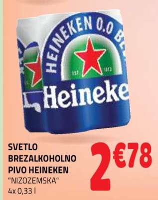 SVETLO BREZALKOHOLNO PIVO HEINEKEN