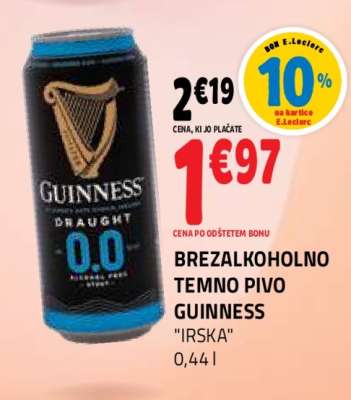 BREZALKOHOLNO TEMNO PIVO GUINNESS "IRSKA"