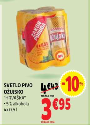 SVETLO PIVO OŽUJSKO