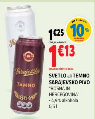 Svetlo ali Temno Sarajevsko Pivo