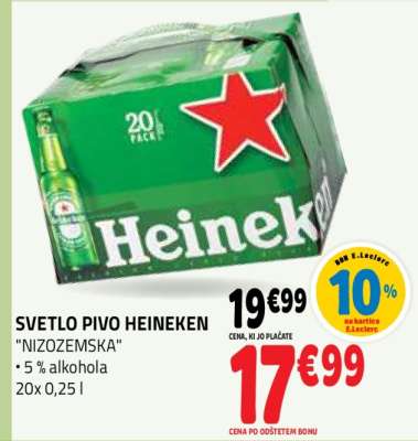 Svetlo pivo Heineken