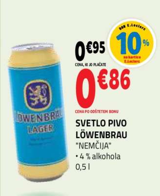 SVETLO PIVO LÖWENBRAU