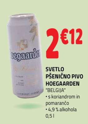 SVETLO PŠENIČNO PIVO HOEGAARDEN