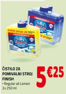 Čistilo za pomivalni stroj Finish