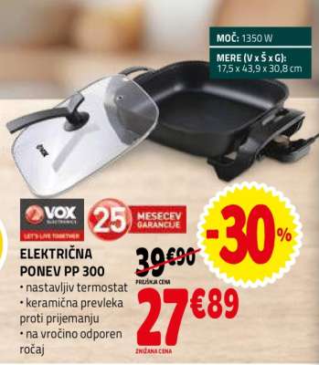 ELEKTRIČNA PONEV PP 300