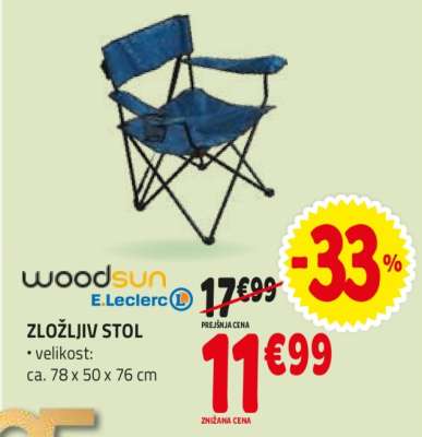 ZLOŽLJIV STOL