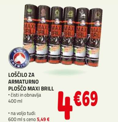 LOŠČILO ZA ARMATURNO PLOŠČO MAXI BRILL