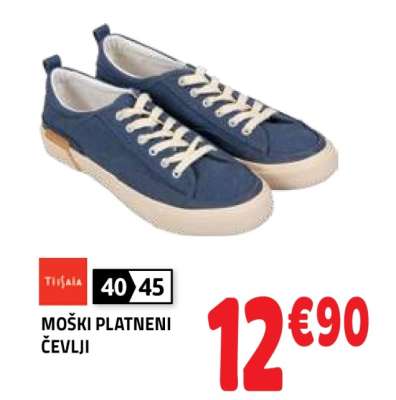 Moški platneni čevlji