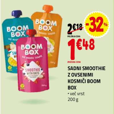 SADNI SMOOTHIE Z OVSENIMI KOSMIČI BOOM BOX