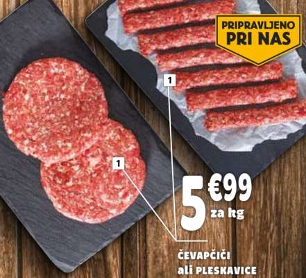 Čevapčiči ali Pleskavice