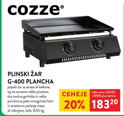 Plinski žar G-400 Plancha