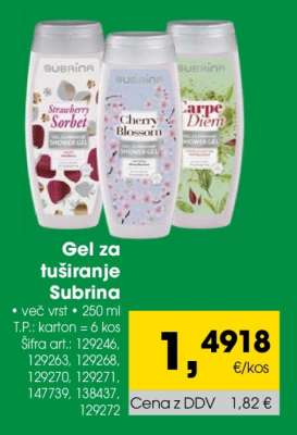 GEL ZA TUŠIRANJE SUBRINA