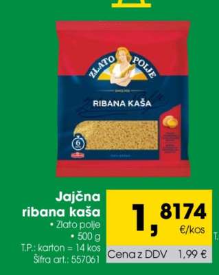 Jajčna ribana kaša