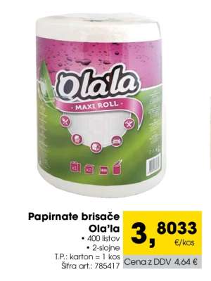 Papirnate brisače Ola'la