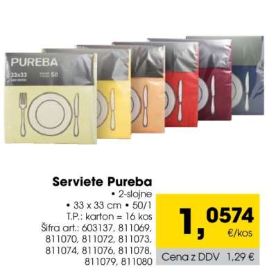 Serviete Pureba