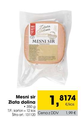 Mesni sir Zlata dolina