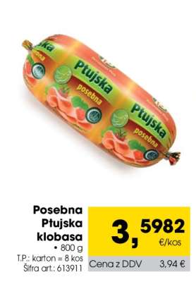 Posebna Ptujska klobasa