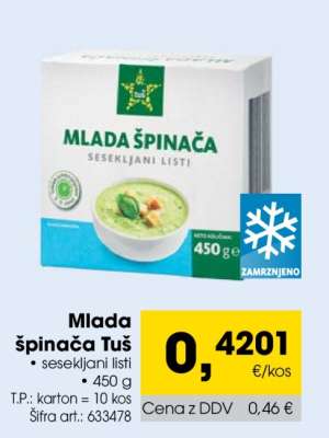 Mlada špinača Tuš