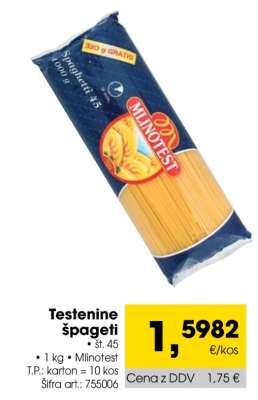 Testenine špageti