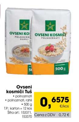 Ovseni kosmiči Tuš