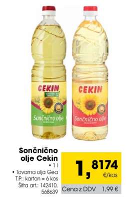 SONČNIČNO OLJE CEKIN