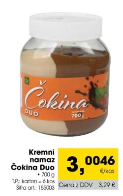 Kremni namaz Čokina Duo
