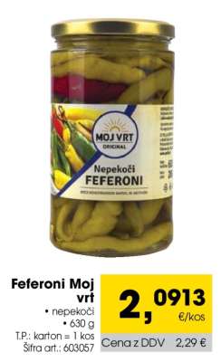 Feferoni Moj vrt