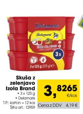 Skuša z zelenjavo Izola Brand