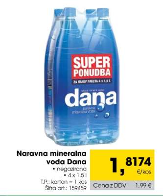 Naravna mineralna voda Dana