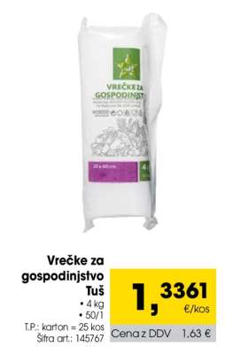 VREČKE ZA GOSPODINJSTVO