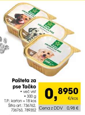 Pašteta za pse Tačko