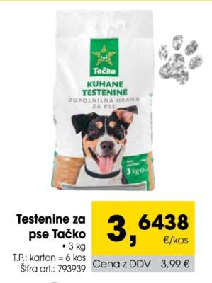 Testenine za pse Tačko