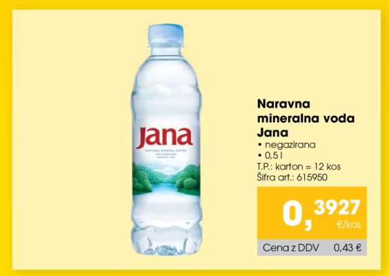 Naravna mineralna voda Jana
