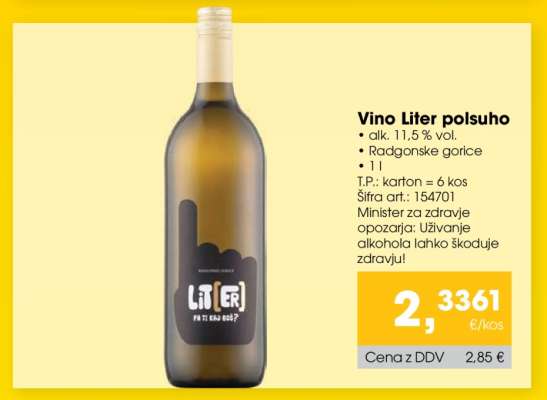 Vino Liter polsuho